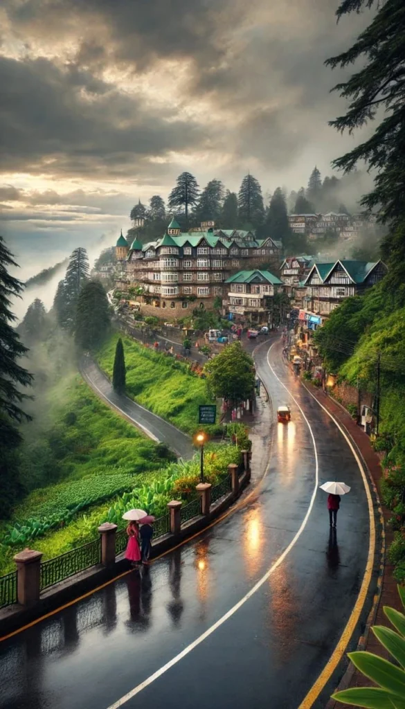 हिमाचल प्रदेश,
शिमला में सुबह की बारिश ने मचाई अफरा-तफरी