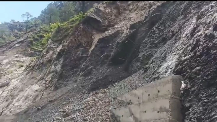 बद्रीनाथ मार्ग पर भूस्खलन